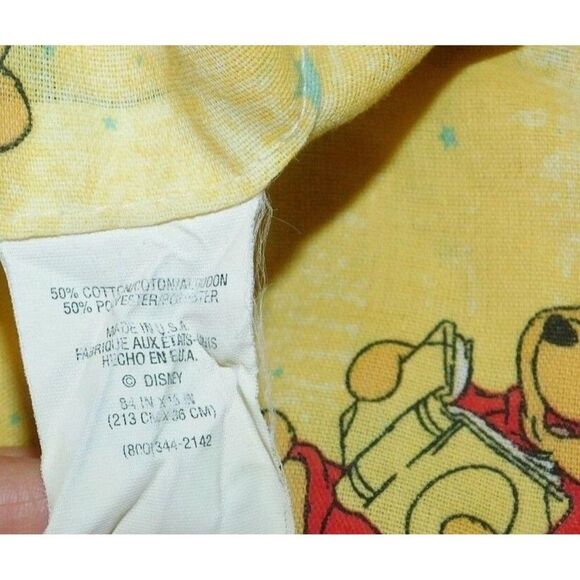 Disney Winnie The Pooh Nighttime Sleepy Pooh Balloon Double Rod Valance 18 x 84 - Picture 5 of 6